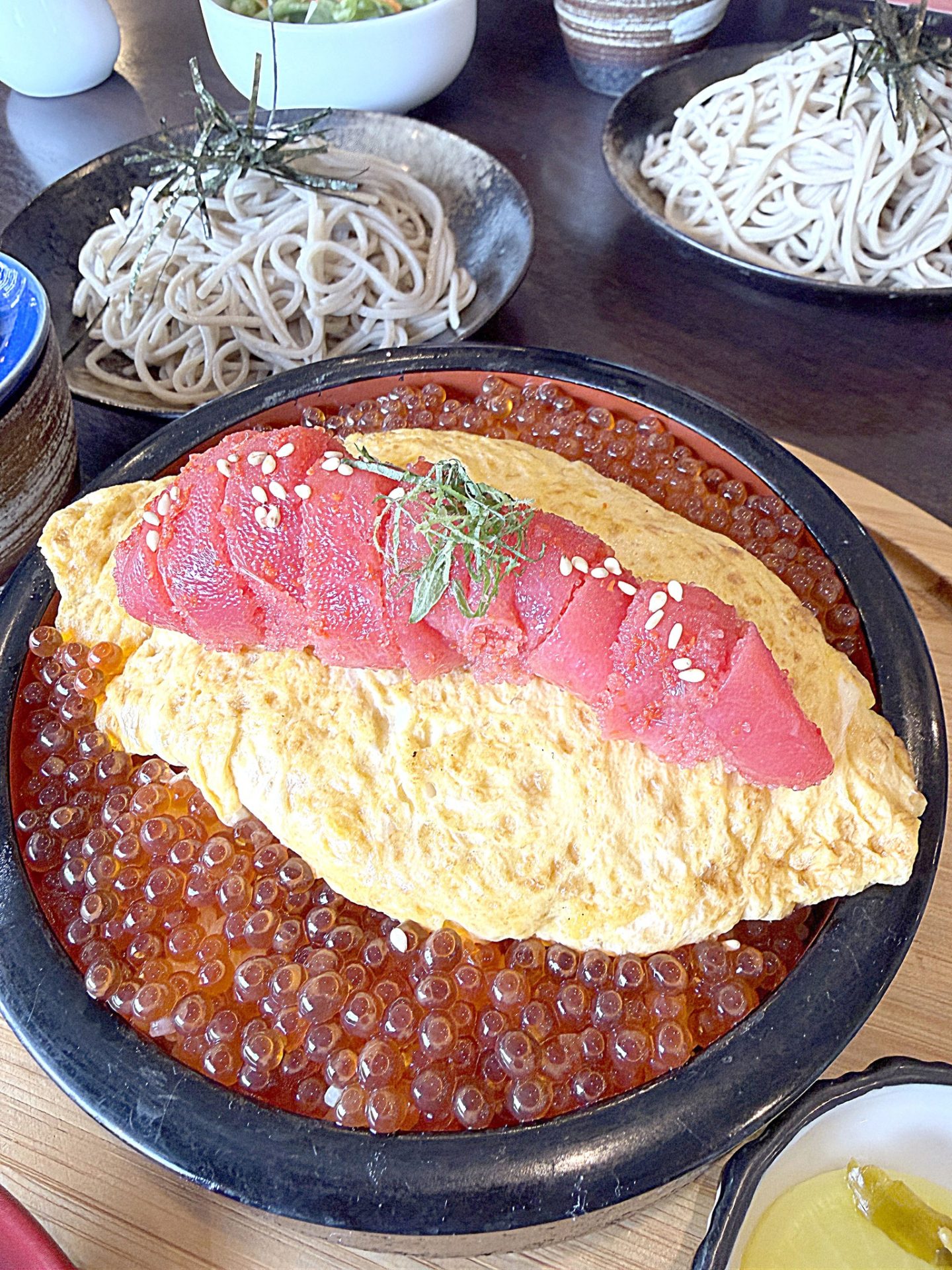 蕎麦デイズめんたいだし巻きイクラ丼